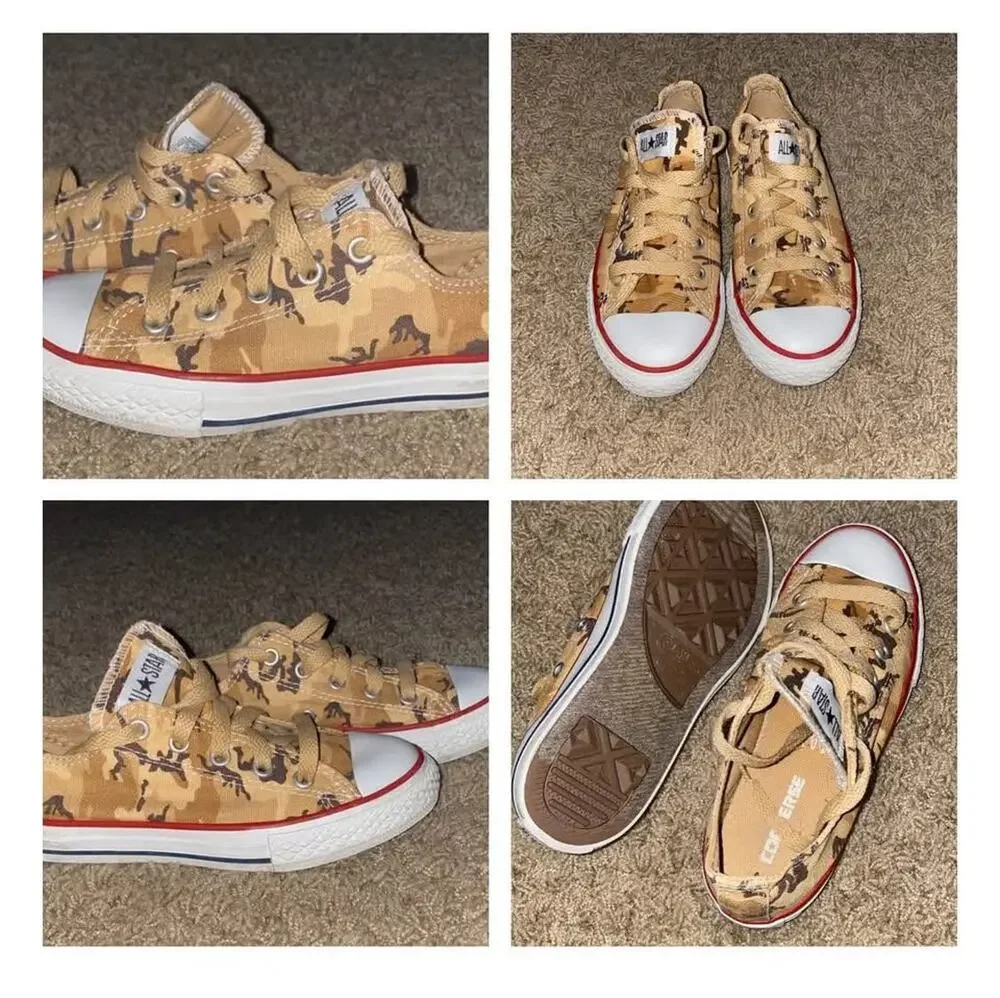 Converse Camo All Star Shoes 13 child Girls Tennis Shoes